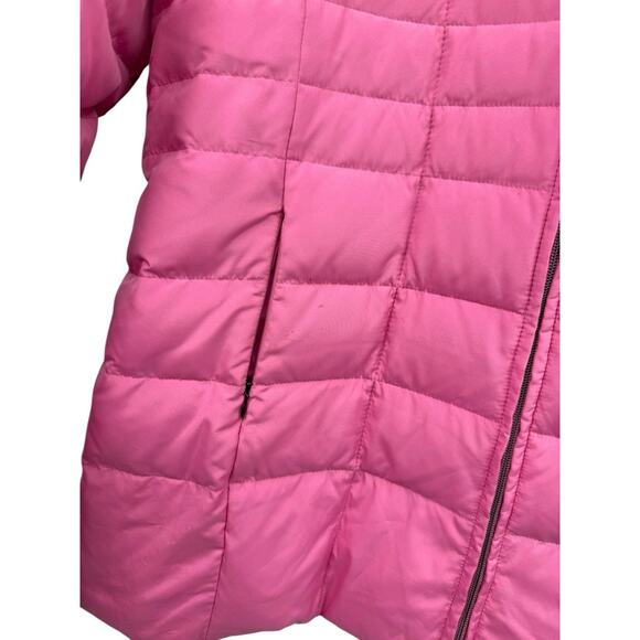 MARVIN RICHARDS BARBIE PINK FOX TRIMMED PUFFER FULL ZIP PUFFER COAT XL - Picture 4 of 11